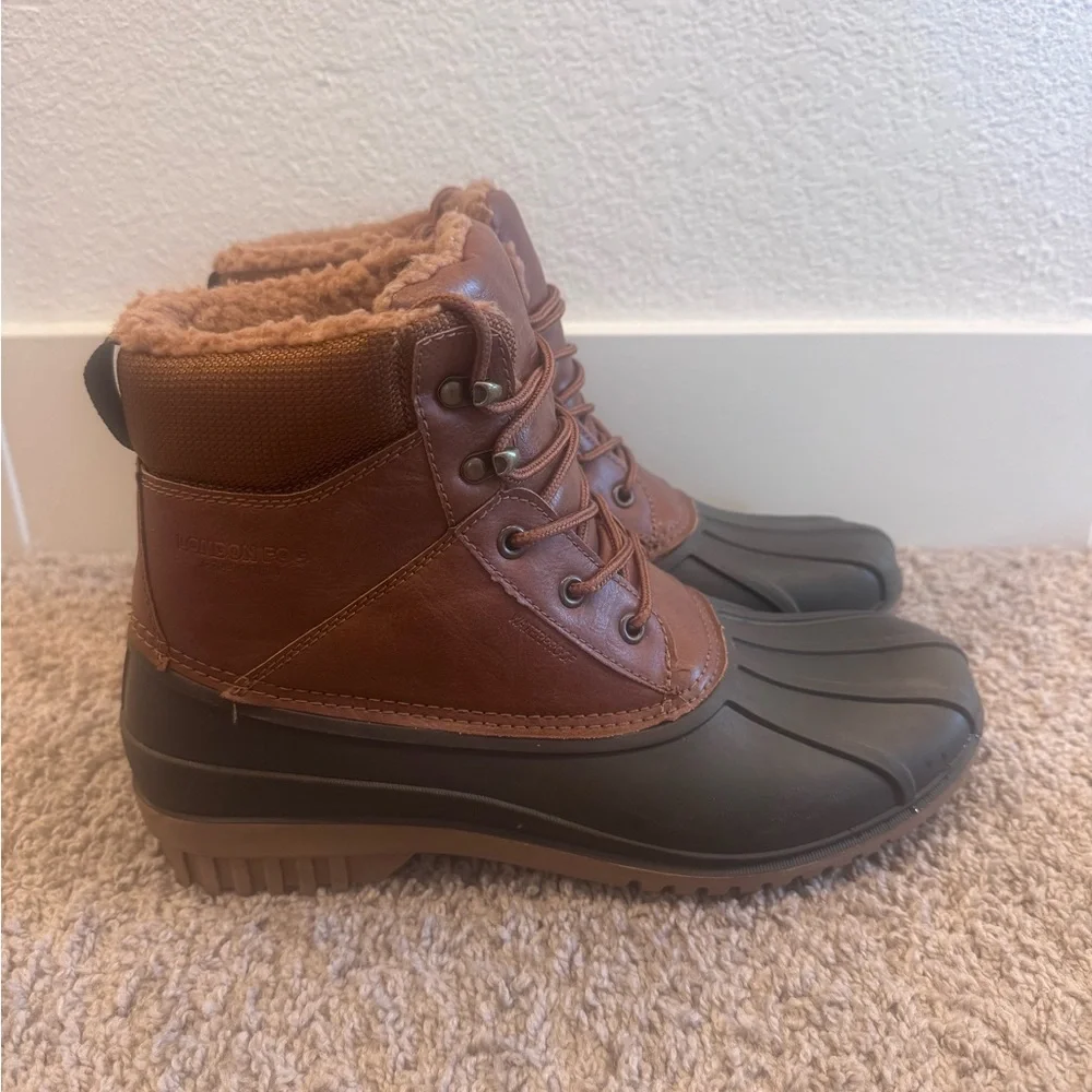 London Fog Aspen Men’s Duck Waterproof Boots Size 11